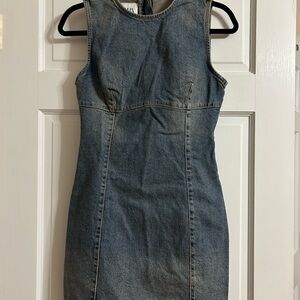 Zara Denim Sleeveless Dress